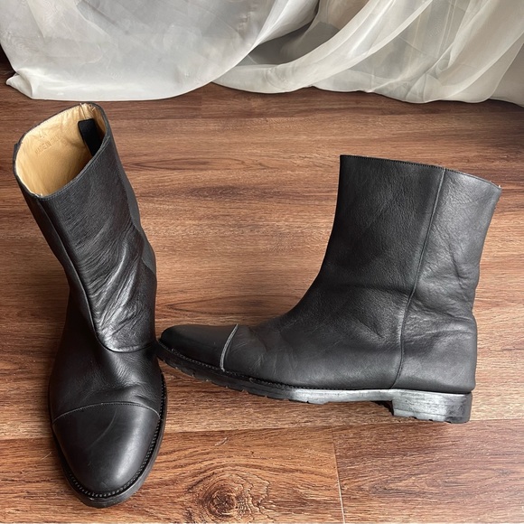 Acne Studios Other - Acne Studios Black Tan Leather High Boots US 11 EU 44